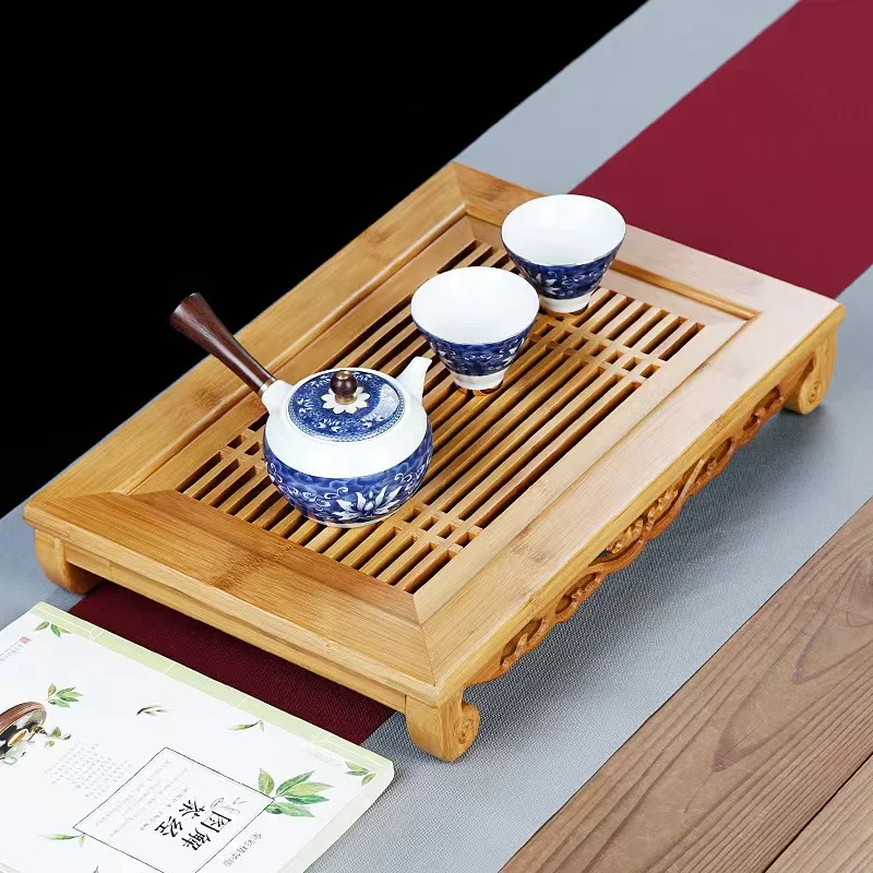 Bandeja De Chá De Bambu Natura - Bamboo Tea Tray avaliação e preço