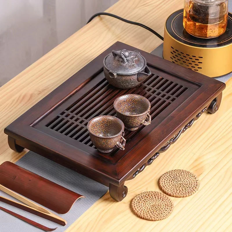Bandeja De Chá De Bambu Natura - Bamboo Tea Tray avaliação e preço