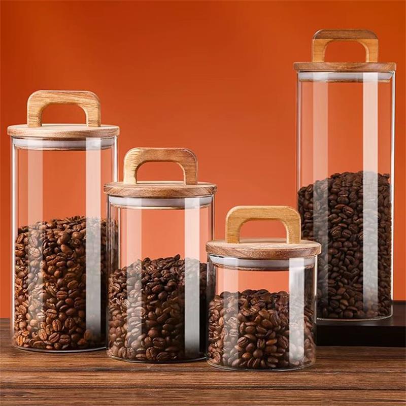 Frasco de vidro transparente c - Canister Coffee Sugar Tea avaliação e preço