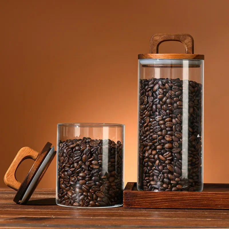Frasco de vidro transparente c - Canister Coffee Sugar Tea avaliação e preço