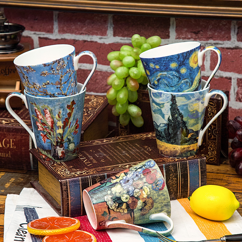 5 pçs conjunto osso china van  - Coffee Tea Van avaliação e preço