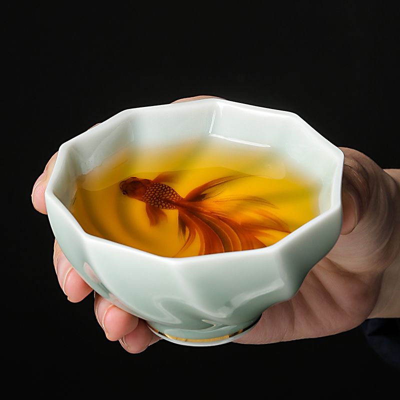 Copos de chá celadon criativos - Gongfu Tea Set avaliação e preço