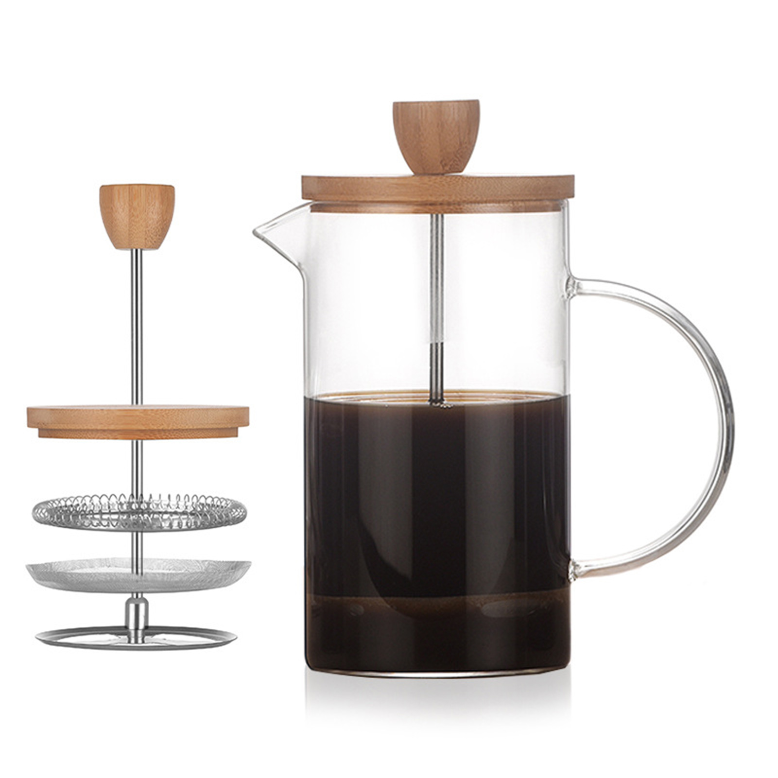Pote de prensa de filtro franc - French Press Glass avaliação e preço