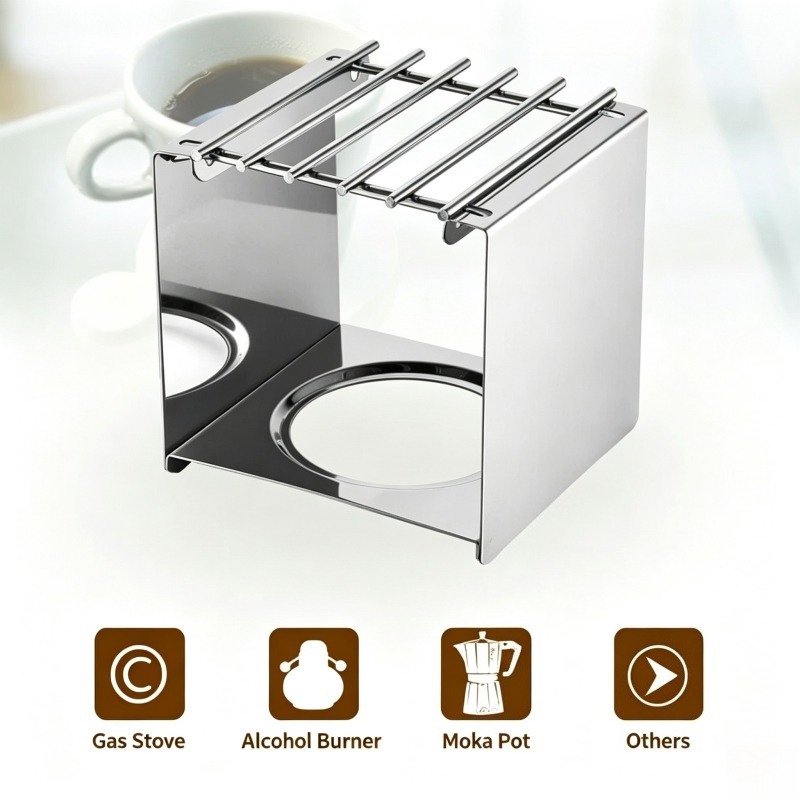 Suporte Quadrado de Aço Inoxid - Moka Pot Stove avaliação e preço