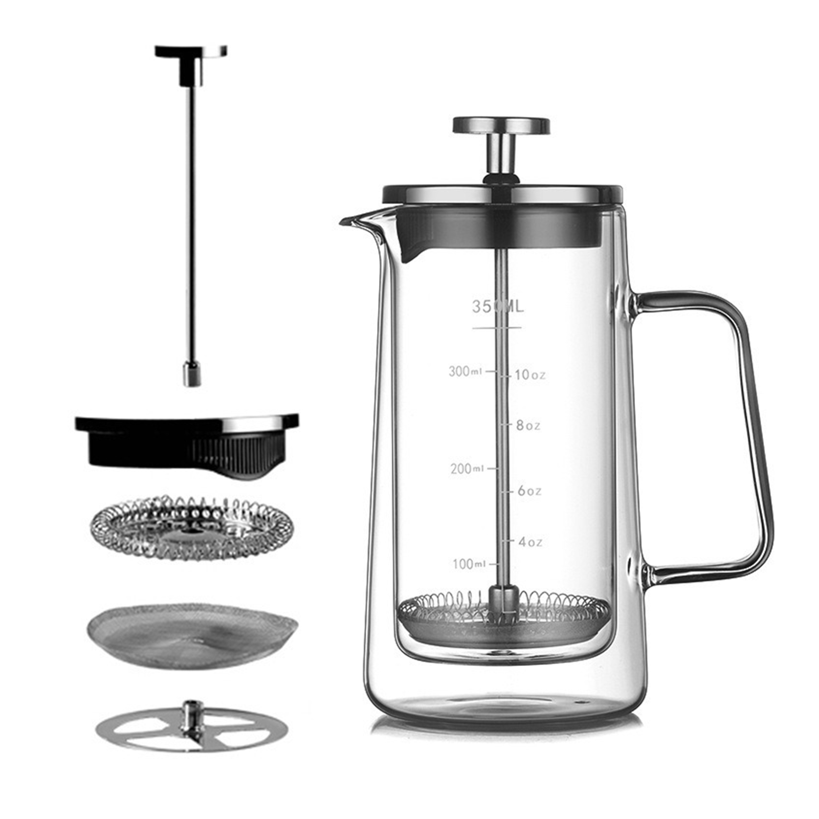 Pote de imprensa francesa de c - French Press Glass avaliação e preço