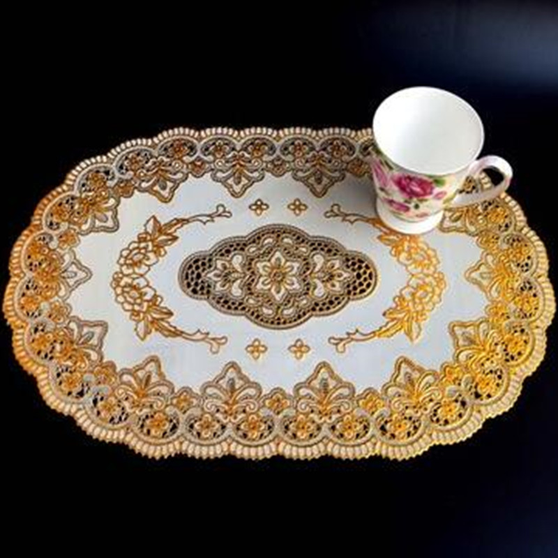 Quente oval laço pvc ouro plás - Coffee Tea Place avaliação e preço