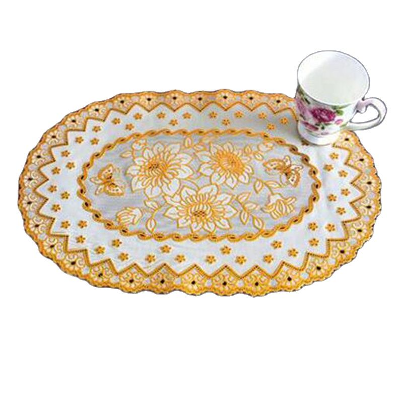 Quente oval laço pvc ouro plás - Coffee Tea Place avaliação e preço