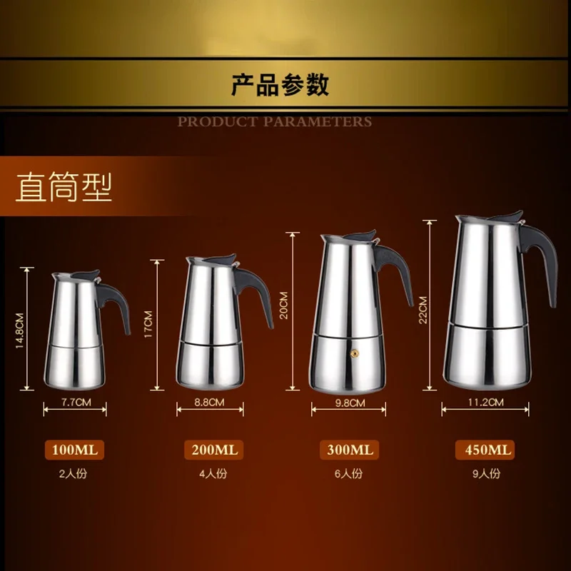 Mokka Espresso Machine, Latte  - Moka Pot Stove avaliação e preço
