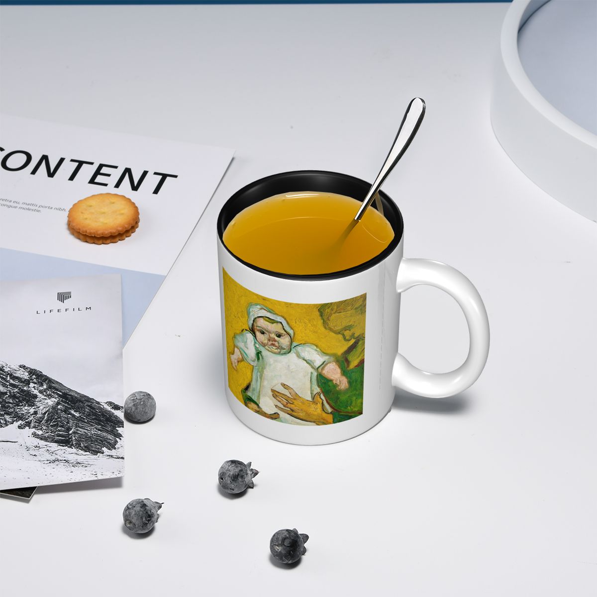 Caneca de cerâmica engraçada M - Coffee Tea Van avaliação e preço