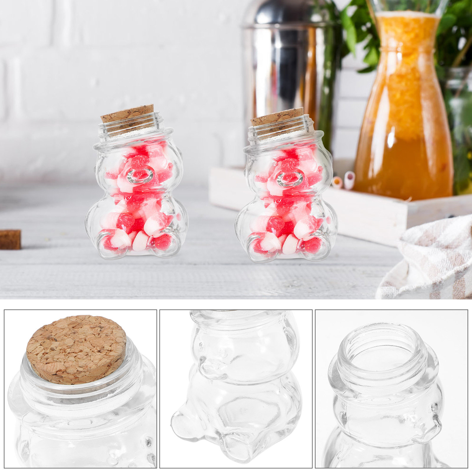 Conjunto de 4 Potes de Vidro T - Coffee Tea Sugar avaliação e preço