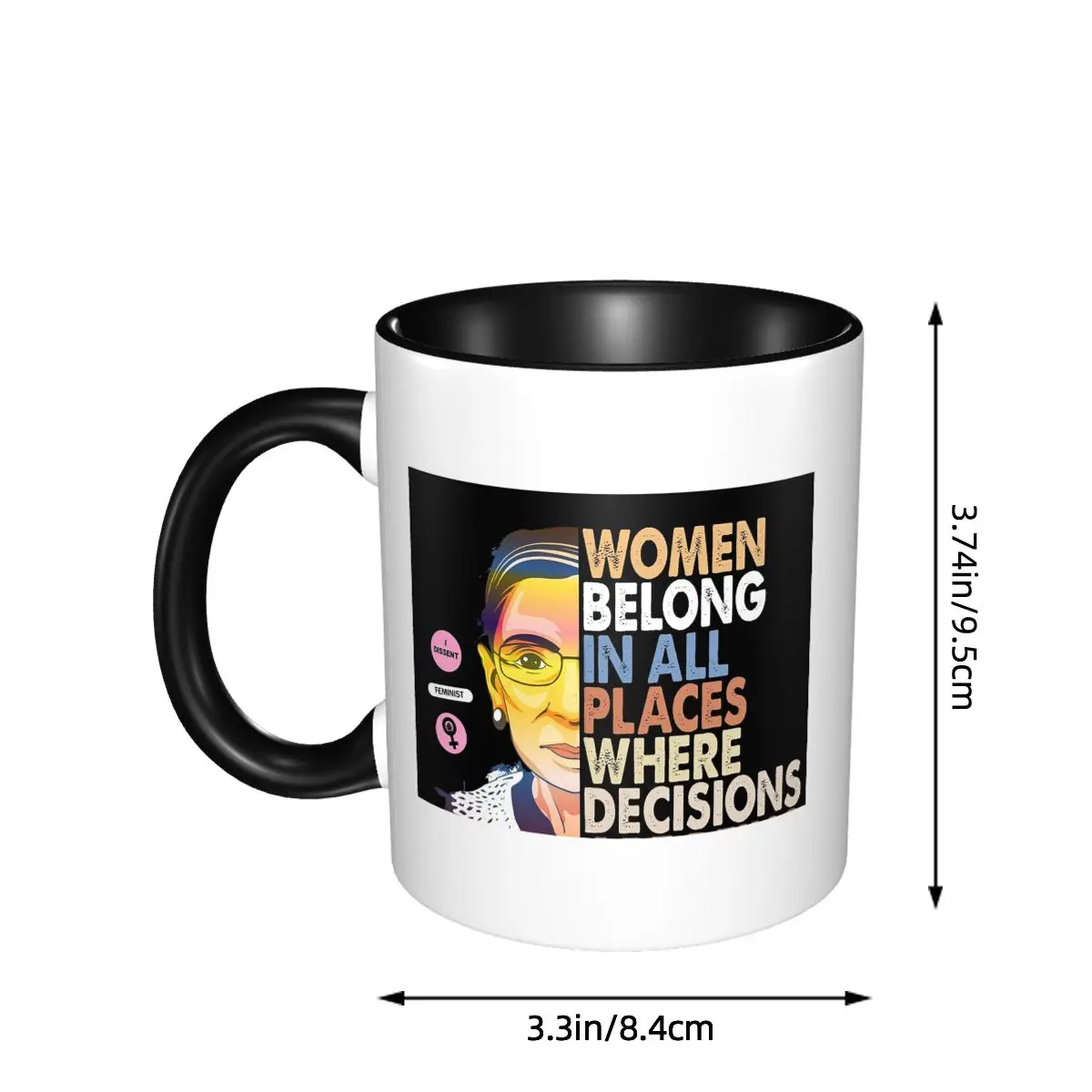 Caneca RBG Ruth Bader Ginsburg - Coffee Tea Place avaliação e preço