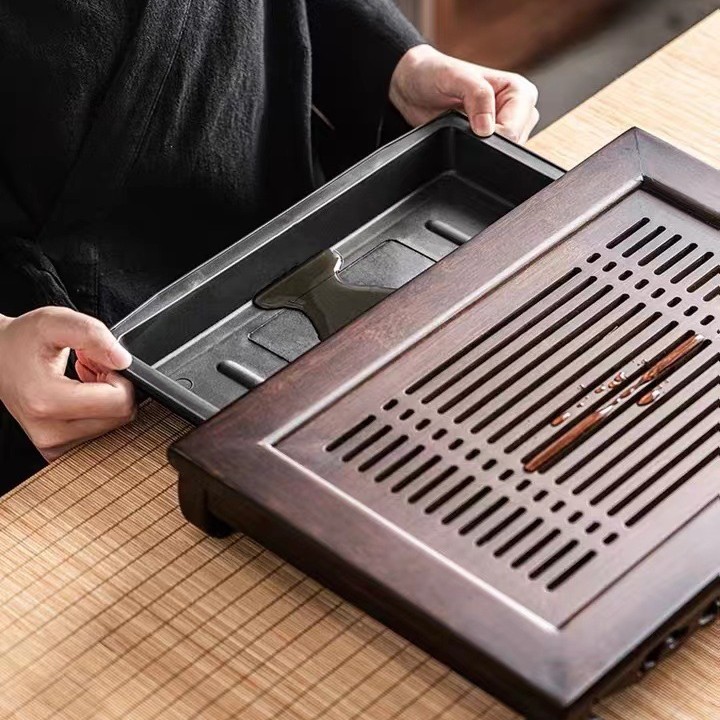 Conjunto de Chá de Madeira com - Bamboo Tea Tray avaliação e preço