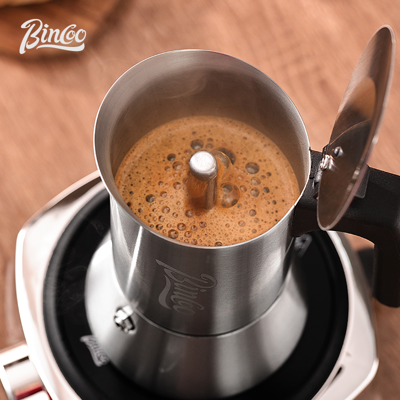 Bincoo pote mocha reto de aço  - Moka Pot Stove avaliação e preço