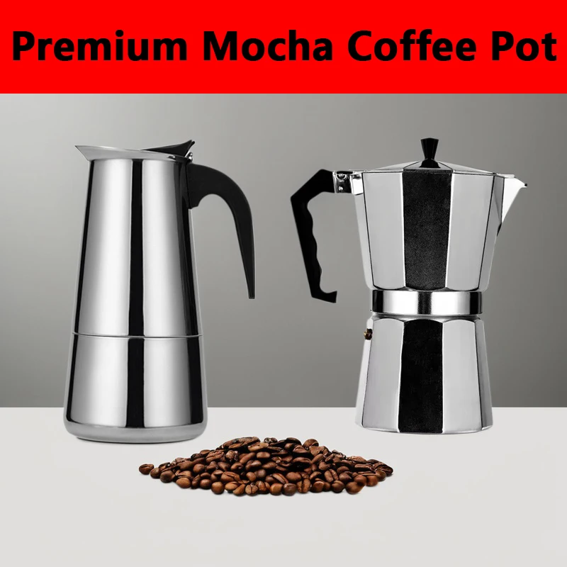 Cafeteira moka pot 50ml-600ml, - Moka Pot Stove avaliação e preço