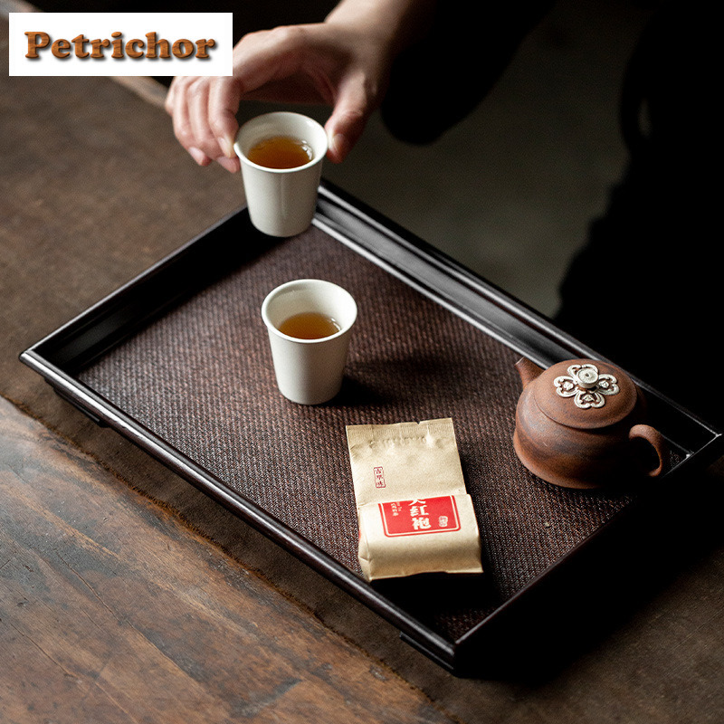Bandeja de chá tecida de bambu - Bamboo Tea Tray avaliação e preço