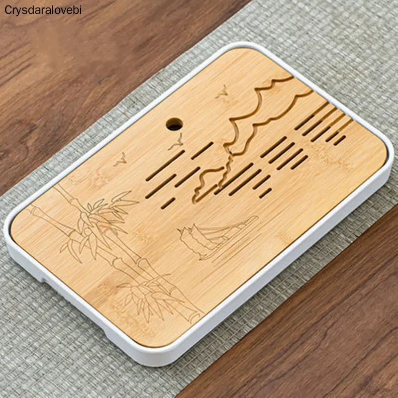 Bandeja de Chá de Bambu para C - Bamboo Tea Tray avaliação e preço