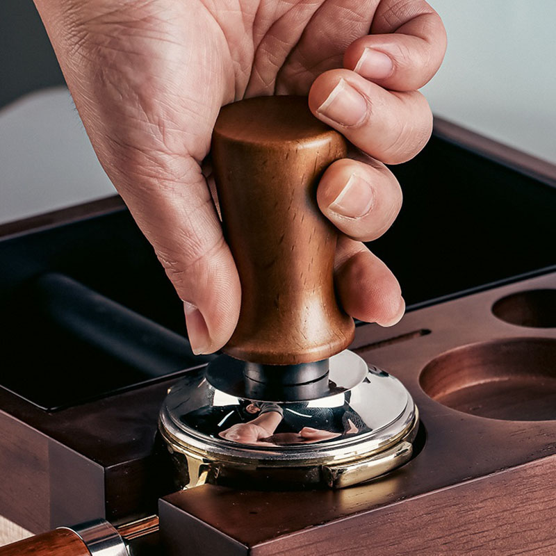 51mm 53mm 58mm madeira de faia - Coffee Tamper Leveler avaliação e preço