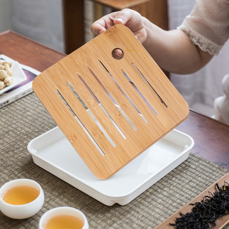 Bandeja de chá de bambu mini m - Bamboo Tea Tray avaliação e preço